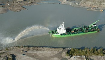 Dredging and hydraulic reclamation works